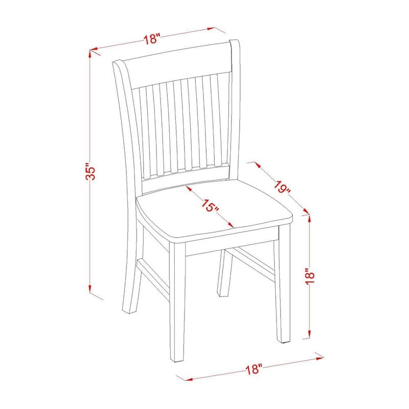 East West Furniture Kitchen Table Set- a Rectangle Dining Room Table and Dining Chairs, Black (Pieces Options)