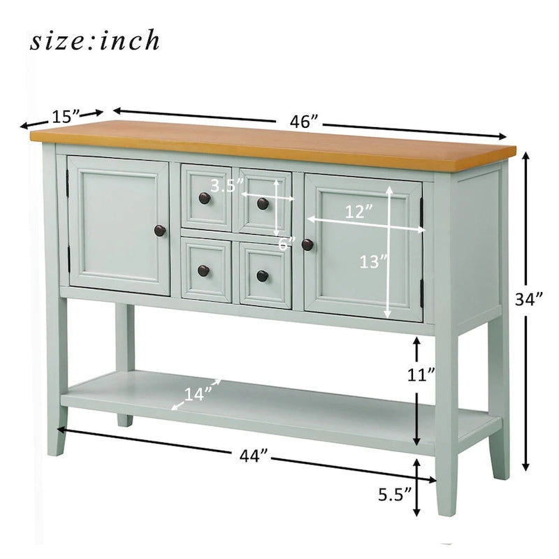 GZMR Cambridge Series Buffet Sideboard Console Table Retro Design