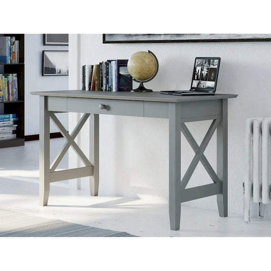 Lexi Writing Desk with Drawer in Grey