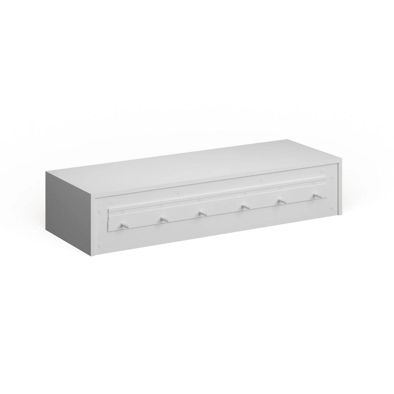 SEI Furniture Shaw Modern White 2-drawer Floating Wall-mount Desk
