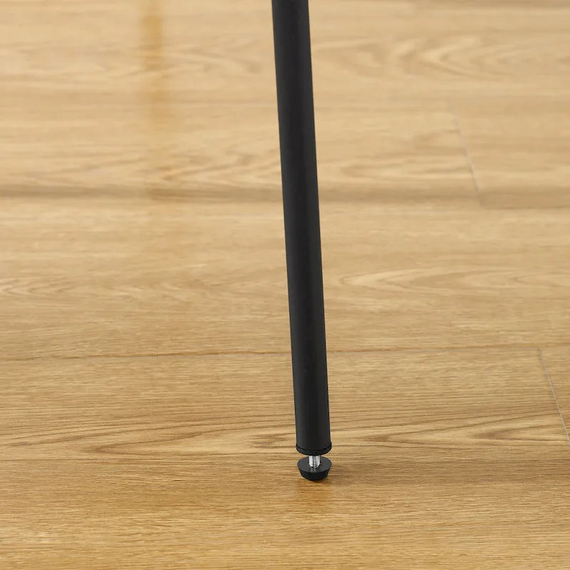 Art Leon Set of 2 Mid-century PU Leather Bentwood Dining Chairs