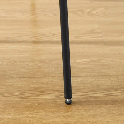 Art Leon Set of 2 Mid-century PU Leather Bentwood Dining Chairs