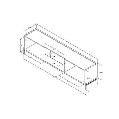 Manhattan Comfort Jasper 86.69 In. Media Cabinet Console