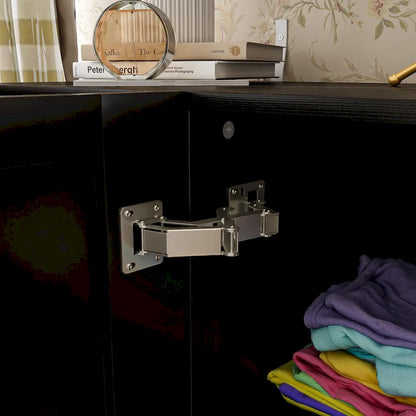 Modern Black Buffet Cabinet with Ample Storage Space Lacquer Sideboard