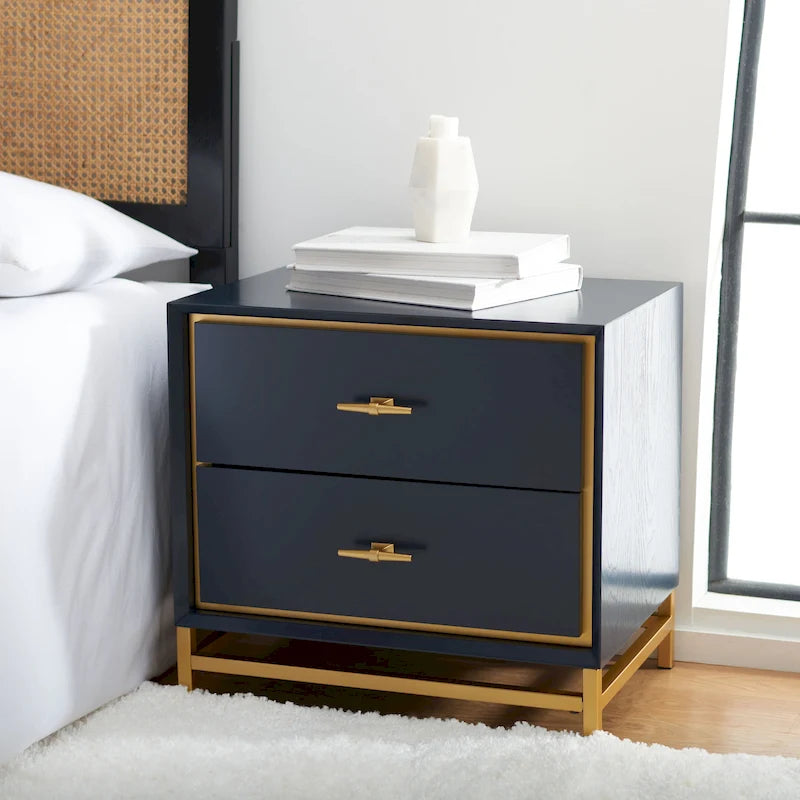 SAFAVIEH Jayla 2-Drawer Accent Table Nightstand