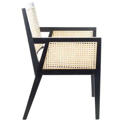 SAFAVIEH Couture Lupita Rattan Dining Chair - 21.9 W x 24.8 L x 33.9 H - 22Wx25Dx34H
