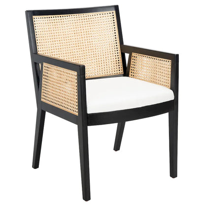 SAFAVIEH Couture Lupita Rattan Dining Chair - 21.9 W x 24.8 L x 33.9 H - 22Wx25Dx34H