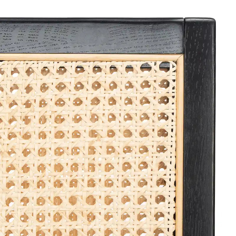 SAFAVIEH Couture Lupita Rattan Dining Chair - 21.9 W x 24.8 L x 33.9 H - 22Wx25Dx34H