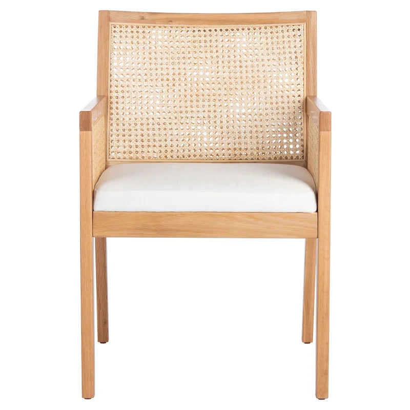 SAFAVIEH Couture Lupita Rattan Dining Chair - 21.9 W x 24.8 L x 33.9 H - 22Wx25Dx34H