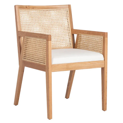 SAFAVIEH Couture Lupita Rattan Dining Chair - 21.9 W x 24.8 L x 33.9 H - 22Wx25Dx34H