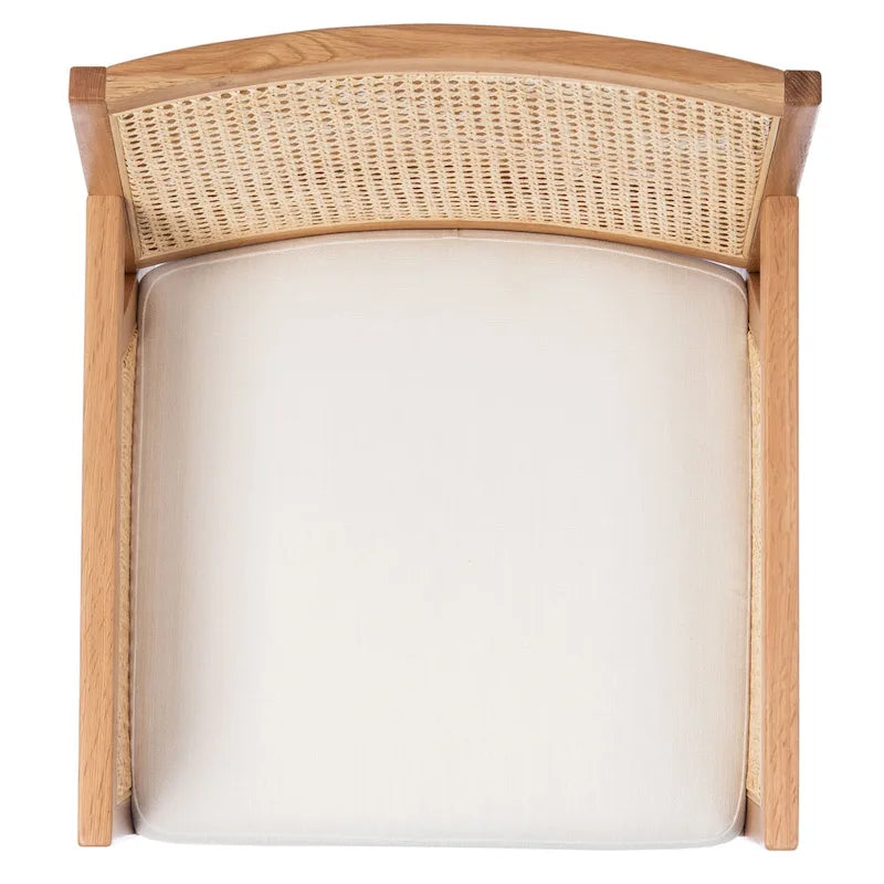 SAFAVIEH Couture Lupita Rattan Dining Chair - 21.9 W x 24.8 L x 33.9 H - 22Wx25Dx34H