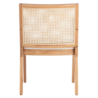 SAFAVIEH Couture Lupita Rattan Dining Chair - 21.9 W x 24.8 L x 33.9 H - 22Wx25Dx34H