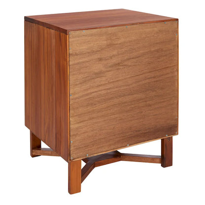 SAFAVIEH Dayana 2-Drawer Rattan Accent Table Nightstand