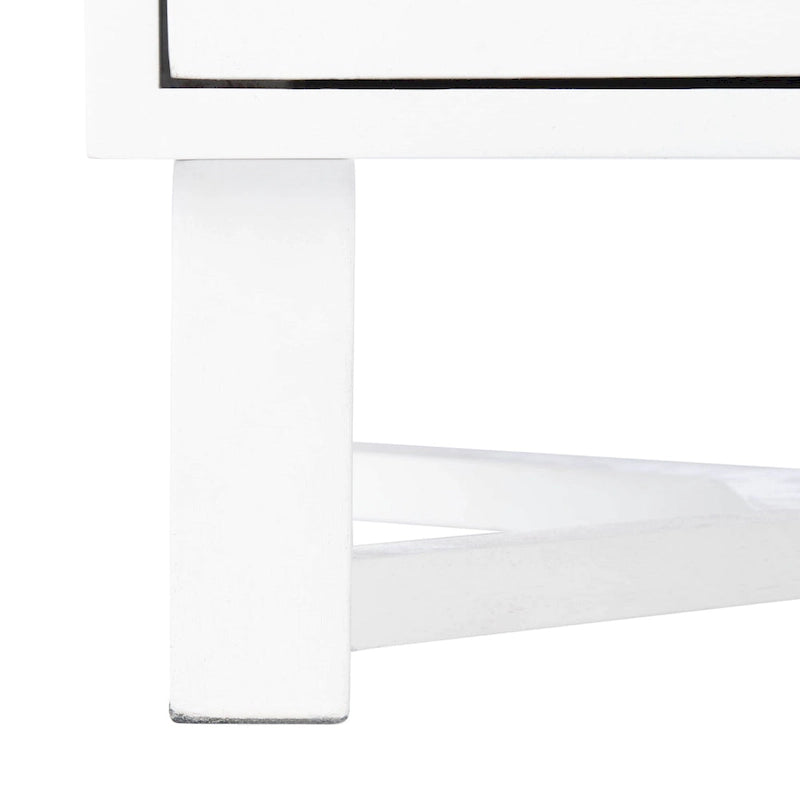 SAFAVIEH Dayana 2-Drawer Rattan Accent Table Nightstand