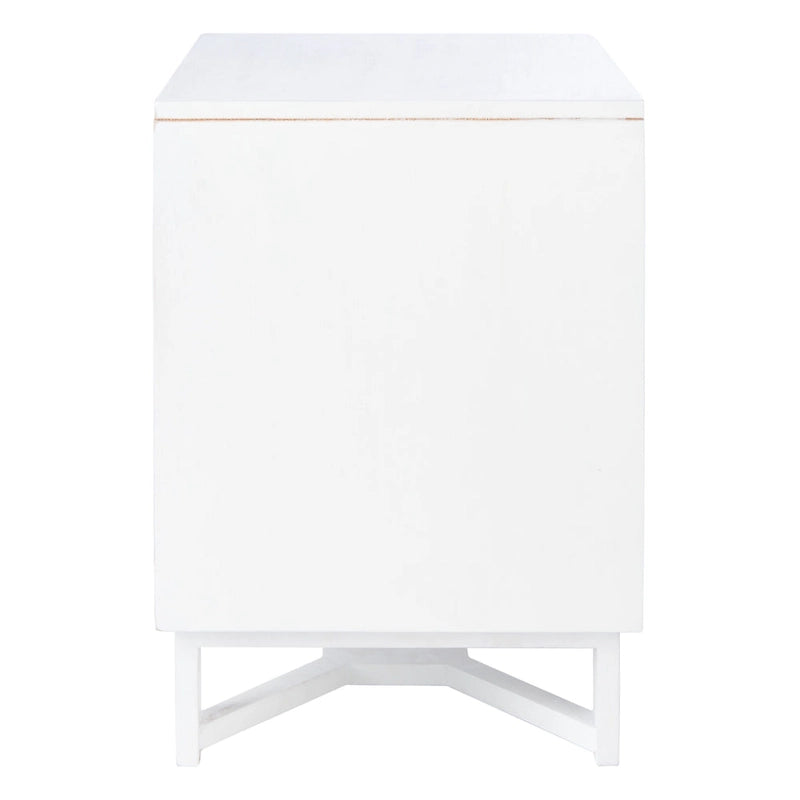 SAFAVIEH Dayana 2-Drawer Rattan Accent Table Nightstand