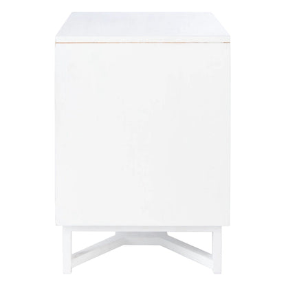 SAFAVIEH Dayana 2-Drawer Rattan Accent Table Nightstand