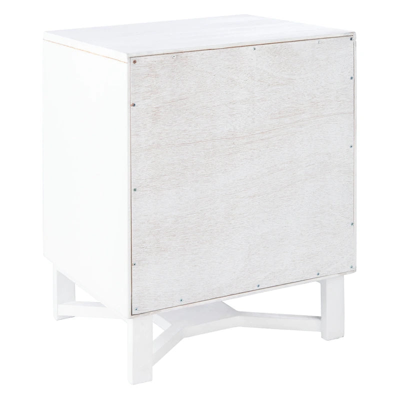 SAFAVIEH Dayana 2-Drawer Rattan Accent Table Nightstand