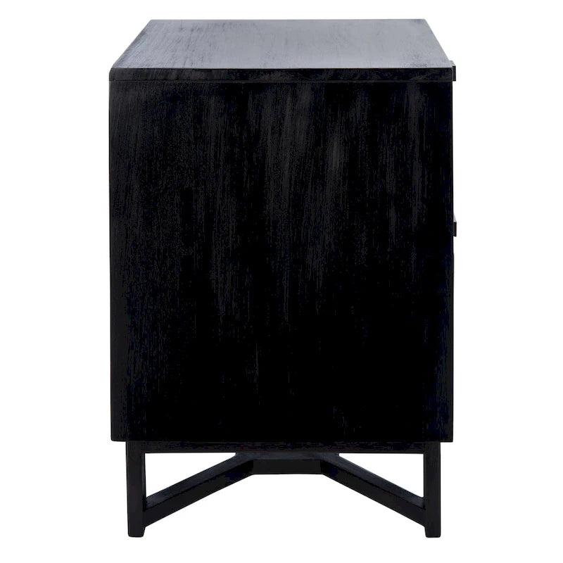 SAFAVIEH Dayana 2-Drawer Rattan Accent Table Nightstand