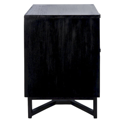 SAFAVIEH Dayana 2-Drawer Rattan Accent Table Nightstand