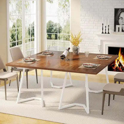 Rectangular Dining Room Table, 55 Inches Small Kitchen Table