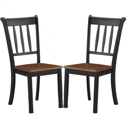 2 Pieces Solid Whitesburg Spindle Back Wood Dining Chairs - 18 x 21 x 38.5( L x D x H )