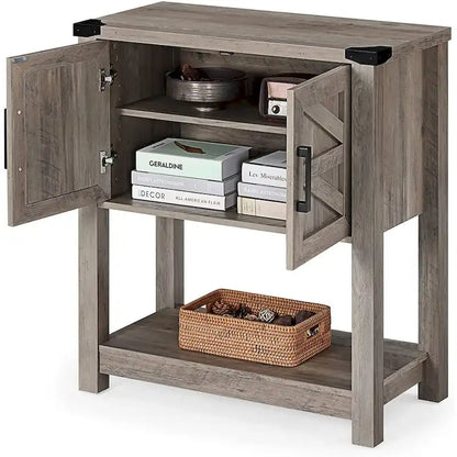 WAMPAT Modern Farmhouse Buffet Cabinet,Wood Sideboard for Living Room