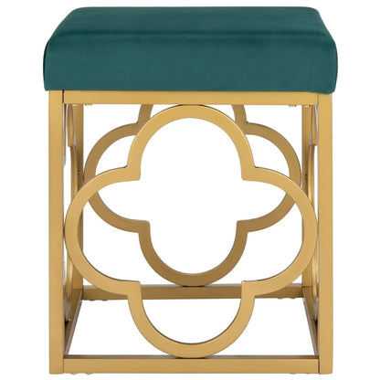 SAFAVIEH Madisen Moroccan Glam Velvet Square Ottoman