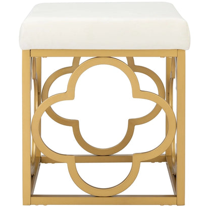 SAFAVIEH Madisen Moroccan Glam Velvet Square Ottoman