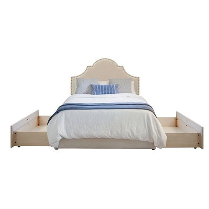 Portsmith Mammoth Upholstered Platform 2 Drawer Storage Bed