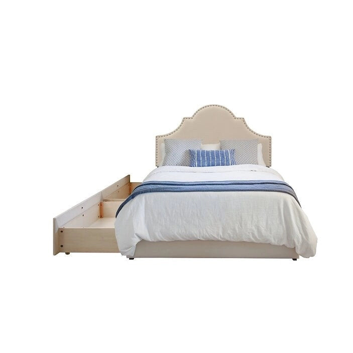 Portsmith Mammoth Upholstered Platform 2 Drawer Storage Bed