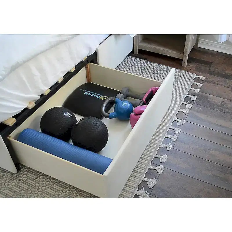 Portsmith Mammoth Upholstered Platform 2 Drawer Storage Bed