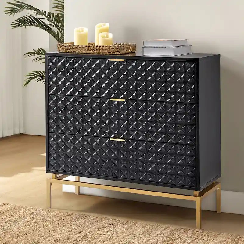 Volkard 31 Mid-century Storage Cabinet with a Metal Base by HULALA HOME