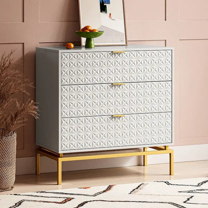 Volkard 31 Mid-century Storage Cabinet with a Metal Base by HULALA HOME