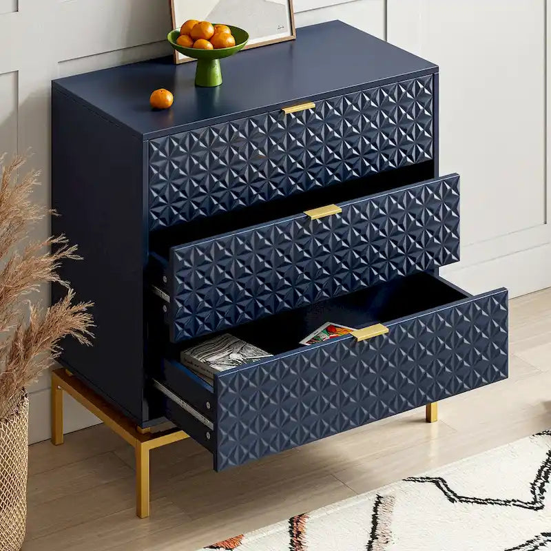 Volkard 31 Mid-century Storage Cabinet with a Metal Base by HULALA HOME