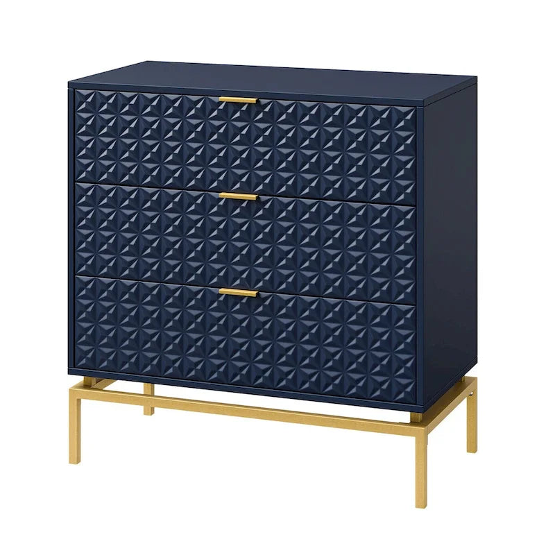 Volkard 31 Mid-century Storage Cabinet with a Metal Base by HULALA HOME