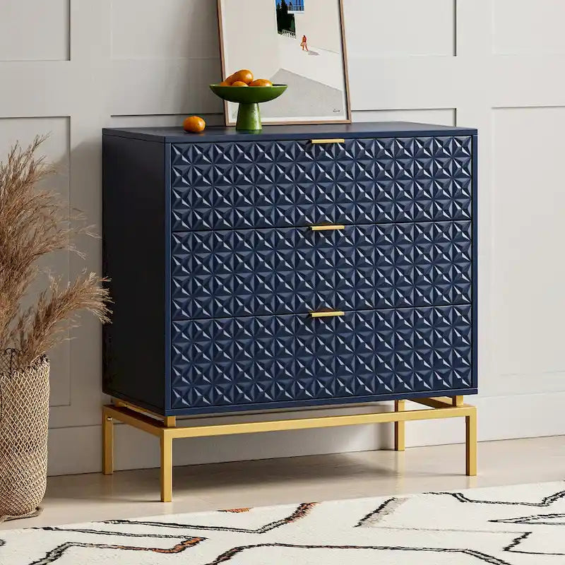 Volkard 31 Mid-century Storage Cabinet with a Metal Base by HULALA HOME
