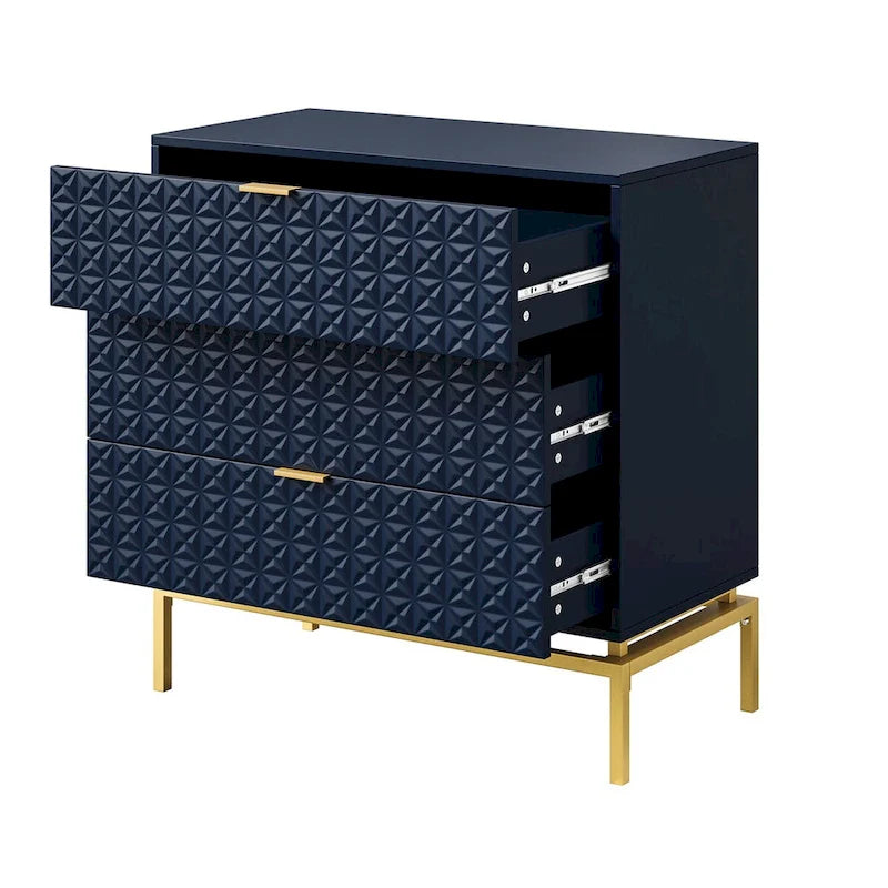 Volkard 31 Mid-century Storage Cabinet with a Metal Base by HULALA HOME