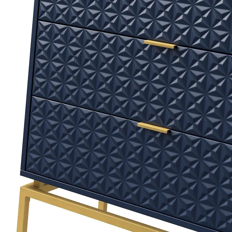 Volkard 31 Mid-century Storage Cabinet with a Metal Base by HULALA HOME