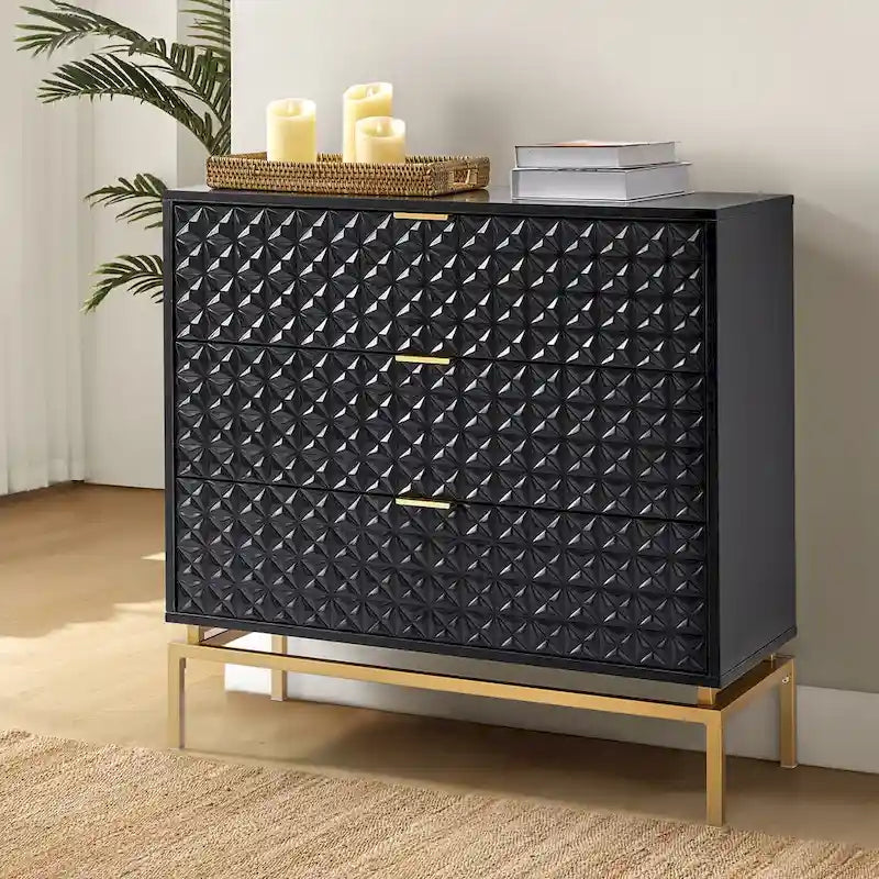 Volkard 31 Mid-century Storage Cabinet with a Metal Base by HULALA HOME
