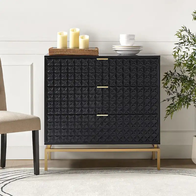 Volkard 31 Mid-century Storage Cabinet with a Metal Base by HULALA HOME