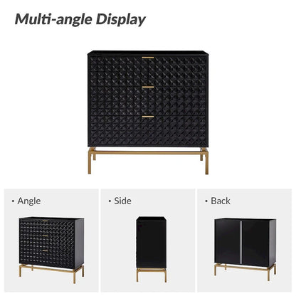 Volkard 31 Mid-century Storage Cabinet with a Metal Base by HULALA HOME