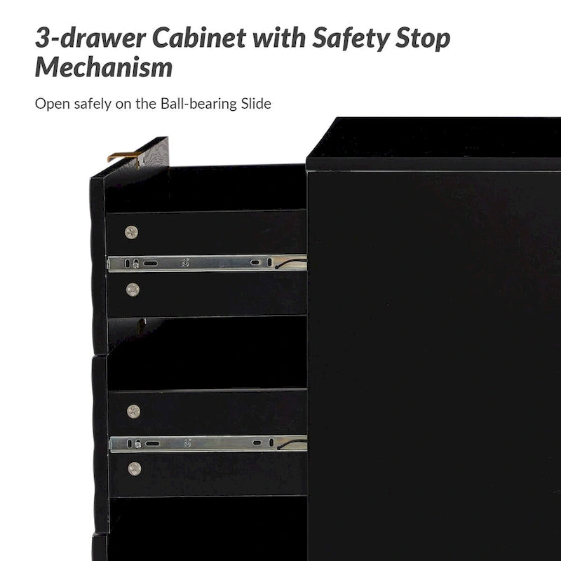 Volkard 31 Mid-century Storage Cabinet with a Metal Base by HULALA HOME