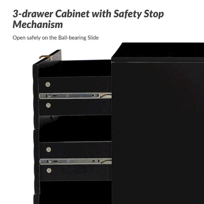 Volkard 31 Mid-century Storage Cabinet with a Metal Base by HULALA HOME