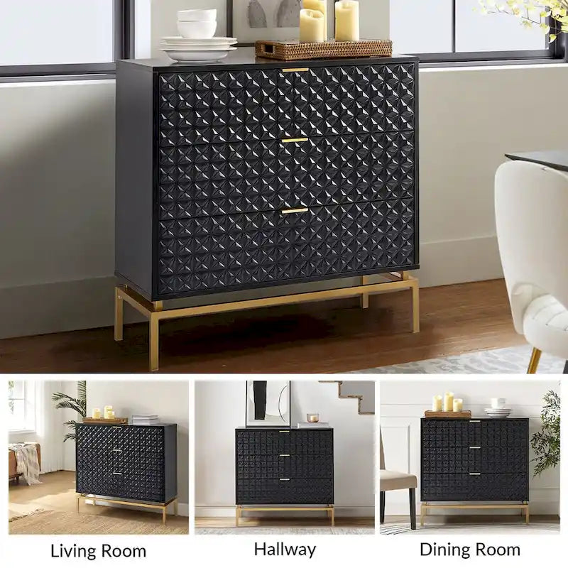 Volkard 31 Mid-century Storage Cabinet with a Metal Base by HULALA HOME