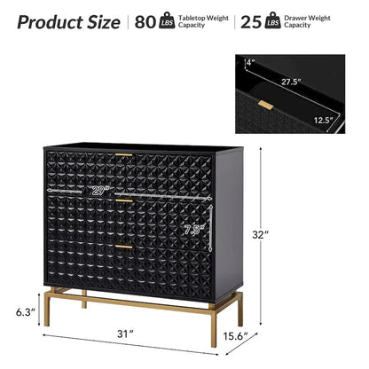 Volkard 31 Mid-century Storage Cabinet with a Metal Base by HULALA HOME