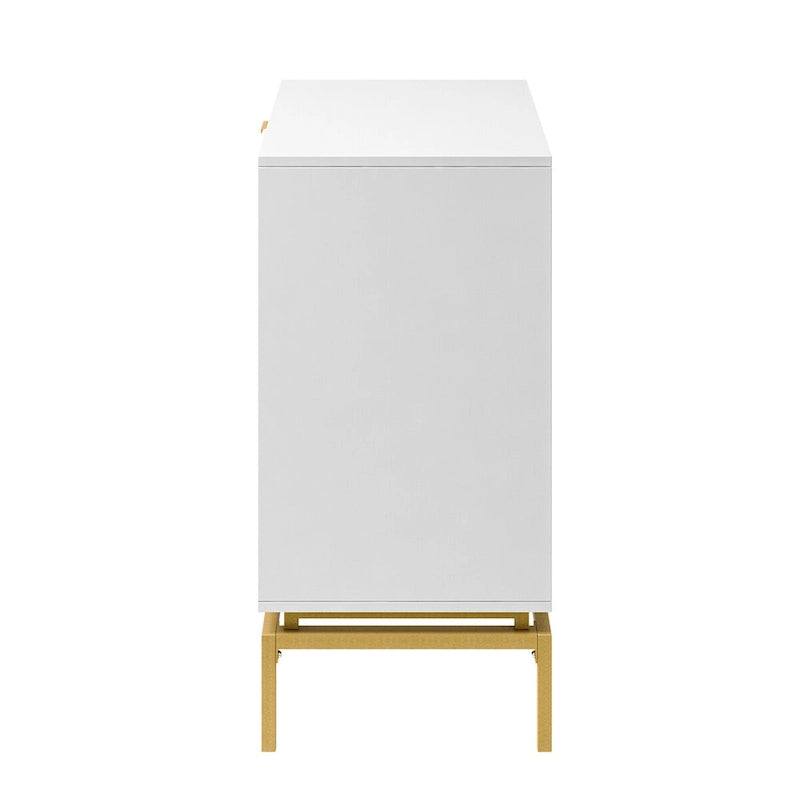 Volkard 31 Mid-century Storage Cabinet with a Metal Base by HULALA HOME