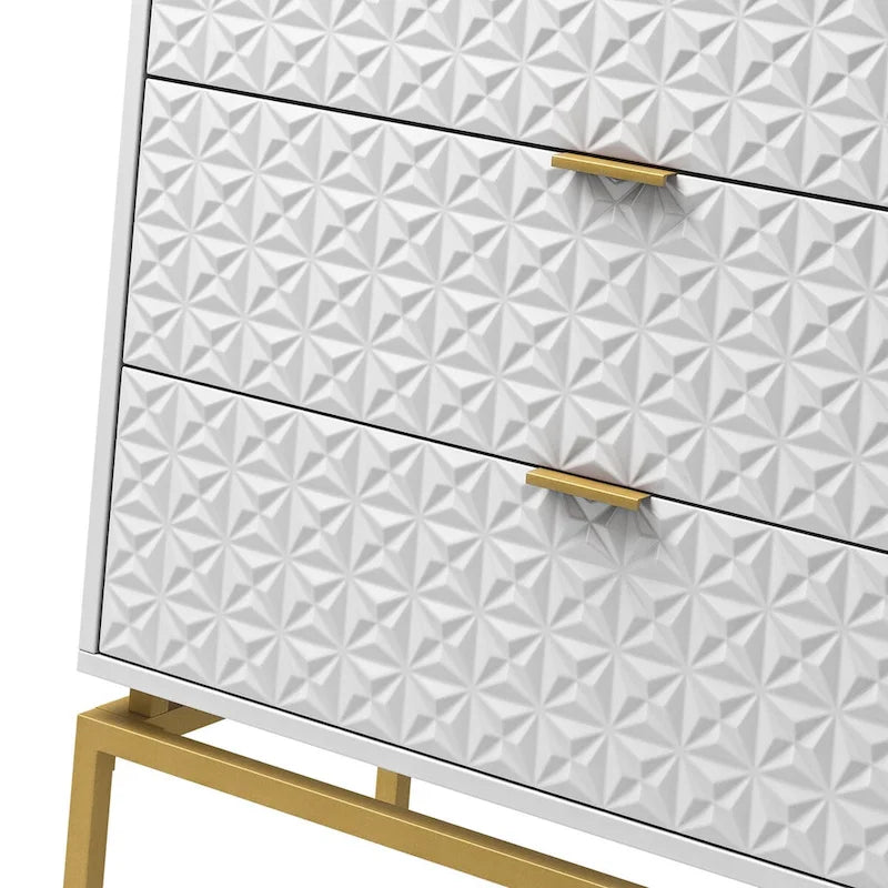 Volkard 31 Mid-century Storage Cabinet with a Metal Base by HULALA HOME