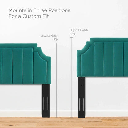 Sienna Performance Velvet Queen Platform Bed