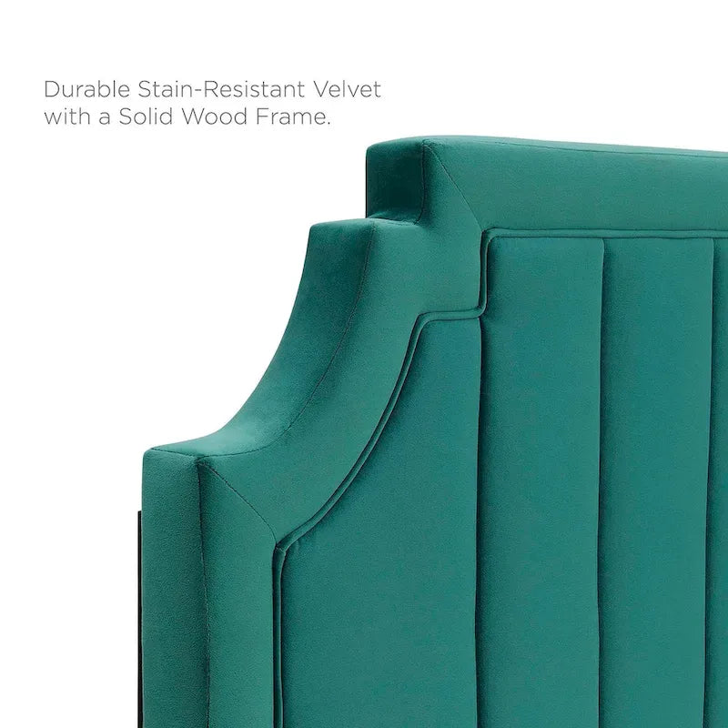 Sienna Performance Velvet Queen Platform Bed