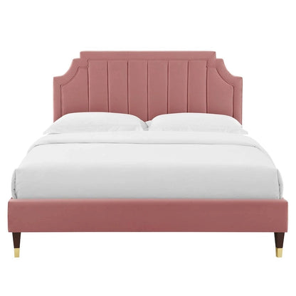 Sienna Performance Velvet Queen Platform Bed